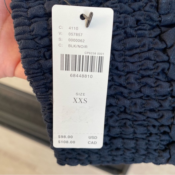 NWT Anthropologie Twist-Front Flutter-Sleeve Blouse, Size XXS - Picture 14 of 14